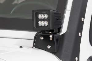 LED Light Pods - Spot - Rough Country - Black Series - Black
